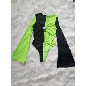 The Lyte Couture "shego" long bell sleeve bodysuit‎